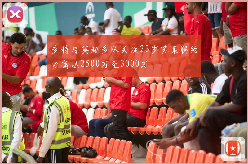 多特与英超多队关注23岁苏莱解约金高达2500万至3000万